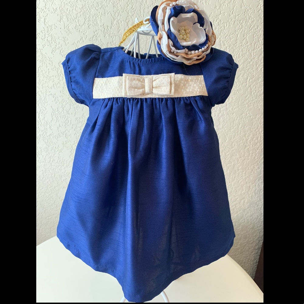 Gymboree Dress with Custom headpiece